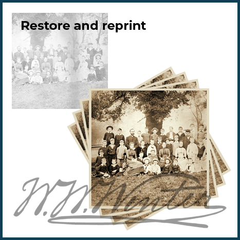 Digital restore and reprint photography service W W Winter Derby Derbyshire